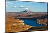 USA, Arizona, Page, Lake Powell Vistas, cruising Boat-Bernard Friel-Mounted Photographic Print