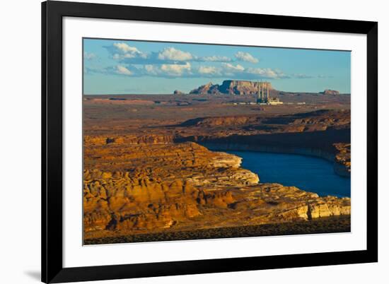 USA, Arizona, Page, Lake Powell Vistas, Navajo Generating Station.-Bernard Friel-Framed Premium Photographic Print