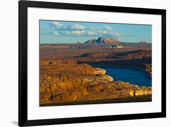 USA, Arizona, Page, Lake Powell Vistas, Navajo Generating Station.-Bernard Friel-Framed Premium Photographic Print