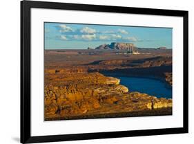 USA, Arizona, Page, Lake Powell Vistas, Navajo Generating Station.-Bernard Friel-Framed Premium Photographic Print