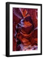 USA, Arizona, Paige. Rock Patterns in Antelope Canyon-Jay O'brien-Framed Premium Photographic Print