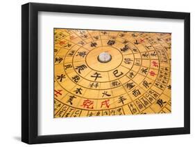 USA, Arizona, Phoenix. Characters on Chinese calendar.-Jaynes Gallery-Framed Photographic Print