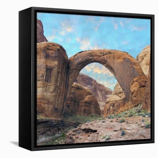 USA, Arizona. Rainbow Bridge Arch in Glen Canyon Nra-Jaynes Gallery-Framed Stretched Canvas