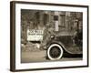 USA, Arizona, Route 66, Hackberry General Store, 300 Miles Desert Ahead Sign-Alan Copson-Framed Photographic Print