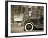 USA, Arizona, Route 66, Hackberry General Store, 300 Miles Desert Ahead Sign-Alan Copson-Framed Photographic Print