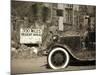 USA, Arizona, Route 66, Hackberry General Store, 300 Miles Desert Ahead Sign-Alan Copson-Mounted Photographic Print