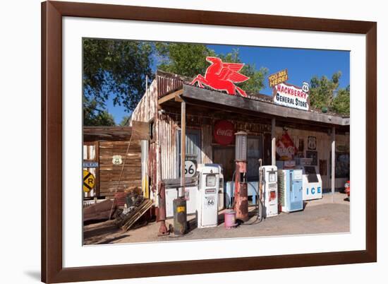 USA, Arizona, Route 66, Hackberry, Old Filling Station-Catharina Lux-Framed Photographic Print