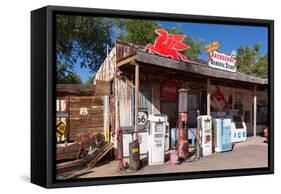 USA, Arizona, Route 66, Hackberry, Old Filling Station-Catharina Lux-Framed Stretched Canvas