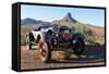 USA, Arizona, Route 66, Vintage Car-Catharina Lux-Framed Stretched Canvas