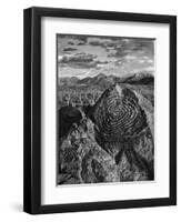 USA, Arizona, Saguaro National Park. Petroglyphs on Signal Hill-Dennis Flaherty-Framed Premium Photographic Print