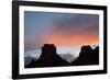 Usa, Arizona, Sedona. Buttes at sunset.-Merrill Images-Framed Photographic Print