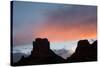 Usa, Arizona, Sedona. Buttes at sunset.-Merrill Images-Stretched Canvas