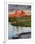 USA, Arizona, Sedona, Cathedral Rock Glowing at Sunset-Michele Falzone-Framed Premium Photographic Print