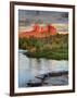 USA, Arizona, Sedona, Cathedral Rock Glowing at Sunset-Michele Falzone-Framed Photographic Print