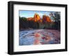 USA, Arizona, Sedona. Cathedral Rock Reflecting in Oak Creek-Jaynes Gallery-Framed Photographic Print