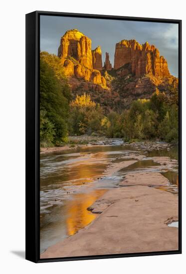 USA, Arizona, Sedona, Cathedral Rock-George Theodore-Framed Stretched Canvas