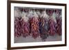 USA, Arizona, Sedona. Hanging dried chili peppers-Kevin Oke-Framed Premium Photographic Print