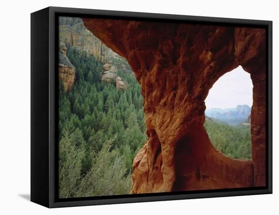 USA, Arizona, Sedona. Natural Sandstone and the Backcountry of Sedona-Jaynes Gallery-Framed Stretched Canvas