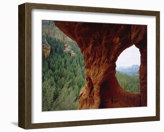 USA, Arizona, Sedona. Natural Sandstone and the Backcountry of Sedona-Jaynes Gallery-Framed Premium Photographic Print