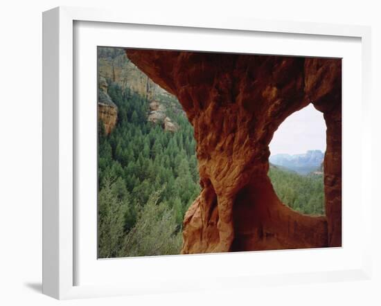 USA, Arizona, Sedona. Natural Sandstone and the Backcountry of Sedona-Jaynes Gallery-Framed Premium Photographic Print