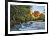 USA, Arizona, Sedona, Red Rock Crossing. Flowing river scenic.-Hollice Looney-Framed Premium Photographic Print