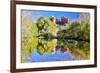 USA, Arizona, Sedona, Red Rock Crossing landscape of rock and trees-Hollice Looney-Framed Premium Photographic Print