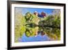 USA, Arizona, Sedona, Red Rock Crossing landscape of rock and trees-Hollice Looney-Framed Premium Photographic Print