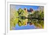 USA, Arizona, Sedona, Red Rock Crossing landscape of rock and trees-Hollice Looney-Framed Photographic Print