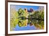 USA, Arizona, Sedona, Red Rock Crossing landscape of rock and trees-Hollice Looney-Framed Photographic Print