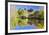 USA, Arizona, Sedona, Red Rock Crossing landscape of rock and trees-Hollice Looney-Framed Photographic Print