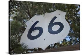 USA, Arizona, Sedona. Vintage Highway 66 sign-Kevin Oke-Stretched Canvas