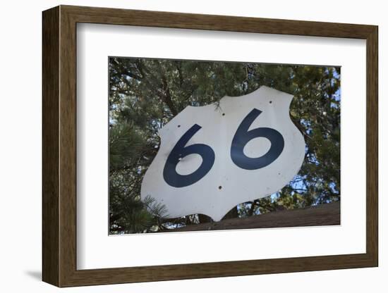 USA, Arizona, Sedona. Vintage Highway 66 sign-Kevin Oke-Framed Photographic Print