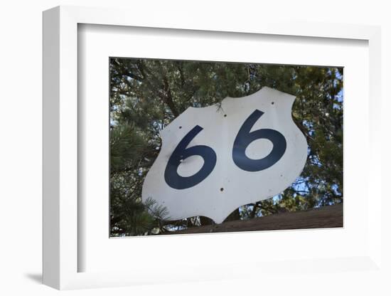 USA, Arizona, Sedona. Vintage Highway 66 sign-Kevin Oke-Framed Photographic Print