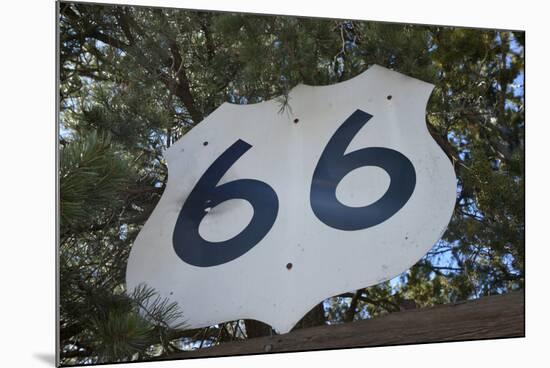 USA, Arizona, Sedona. Vintage Highway 66 sign-Kevin Oke-Mounted Photographic Print