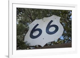 USA, Arizona, Sedona. Vintage Highway 66 sign-Kevin Oke-Framed Premium Photographic Print