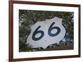 USA, Arizona, Sedona. Vintage Highway 66 sign-Kevin Oke-Framed Premium Photographic Print