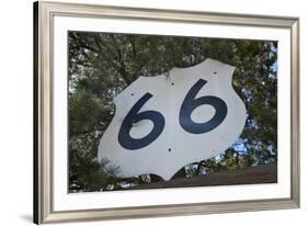 USA, Arizona, Sedona. Vintage Highway 66 sign-Kevin Oke-Framed Premium Photographic Print