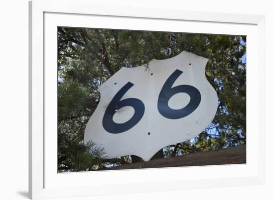 USA, Arizona, Sedona. Vintage Highway 66 sign-Kevin Oke-Framed Photographic Print