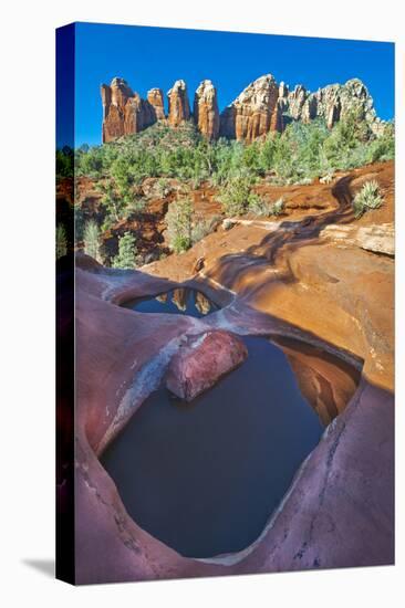 USA, Arizona, Sedona. Water Pools in Rock-Jaynes Gallery-Stretched Canvas