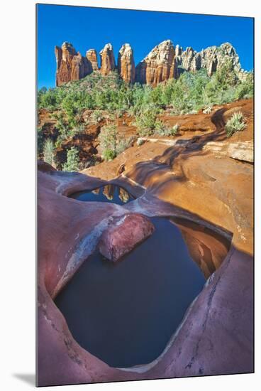 USA, Arizona, Sedona. Water Pools in Rock-Jaynes Gallery-Mounted Premium Photographic Print