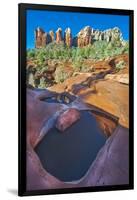 USA, Arizona, Sedona. Water Pools in Rock-Jaynes Gallery-Framed Premium Photographic Print