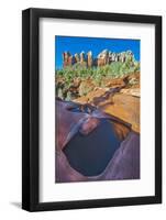 USA, Arizona, Sedona. Water Pools in Rock-Jaynes Gallery-Framed Photographic Print