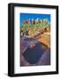 USA, Arizona, Sedona. Water Pools in Rock-Jaynes Gallery-Framed Photographic Print