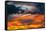 USA, Arizona, Sunset over Page-Bernard Friel-Framed Stretched Canvas