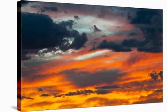 USA, Arizona, Sunset over Page-Bernard Friel-Stretched Canvas