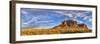 USA, Arizona, Superstition Mountains. Panoramic of mountains and desert.-Jaynes Gallery-Framed Photographic Print