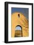 USA, Arizona, Tucson. Entrance Arch at the San Xavier Del Bac Mission-Kevin Oke-Framed Photographic Print