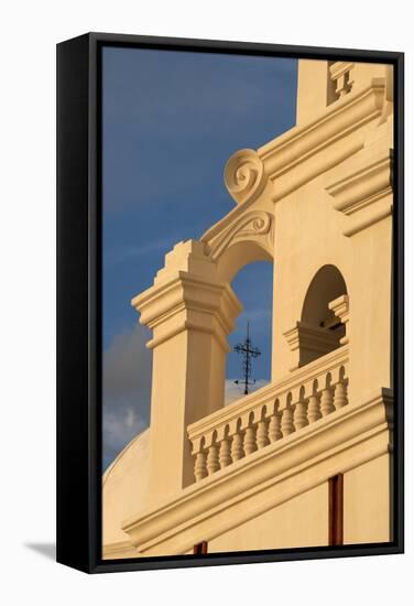 USA, Arizona, Tucson, Mission San Xavier del Bac-Peter Hawkins-Framed Stretched Canvas