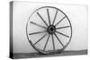 Usa, Arizona, Tucson, Tanque Verde Ranch, Old Wheel-Peter Hawkins-Stretched Canvas