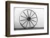 Usa, Arizona, Tucson, Tanque Verde Ranch, Old Wheel-Peter Hawkins-Framed Photographic Print